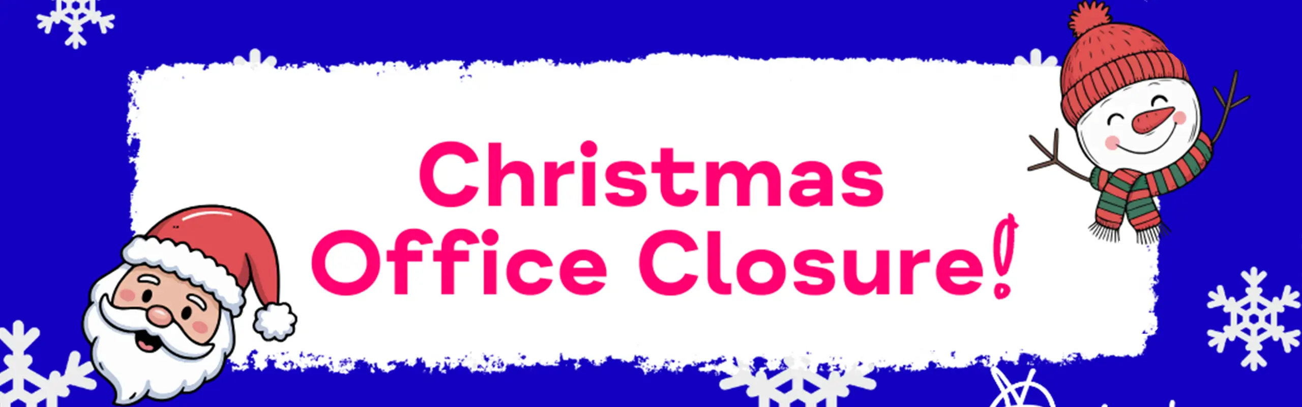 Christmas Closure and Rota Information